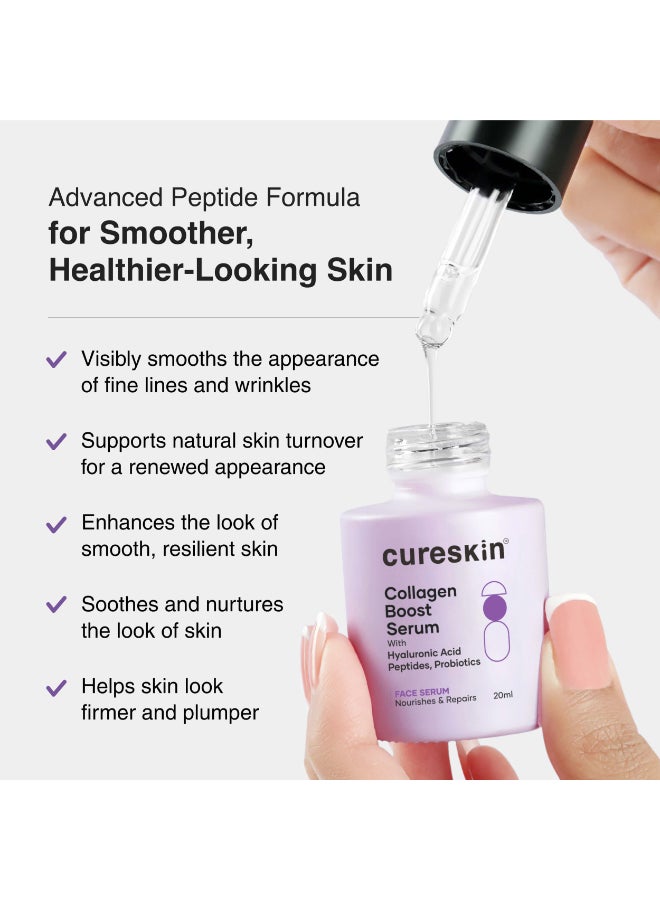 Cureskin Anti Aging Combo | Anti Aging Cream for Women | Collagen Boost Hyaluronic Acid Serum for Face | Under Eye Cream for Men and Women | Dark Circles Removal - Image 3